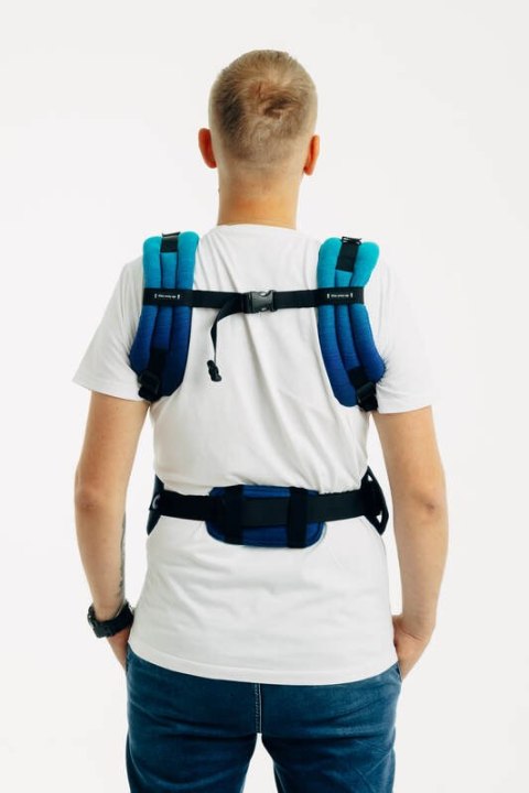 Nosidełko LennyUpGrade PRO z tkaniny skośno-krzyżowej, 100% bawełna , rozmiar standard - AIRGLOW