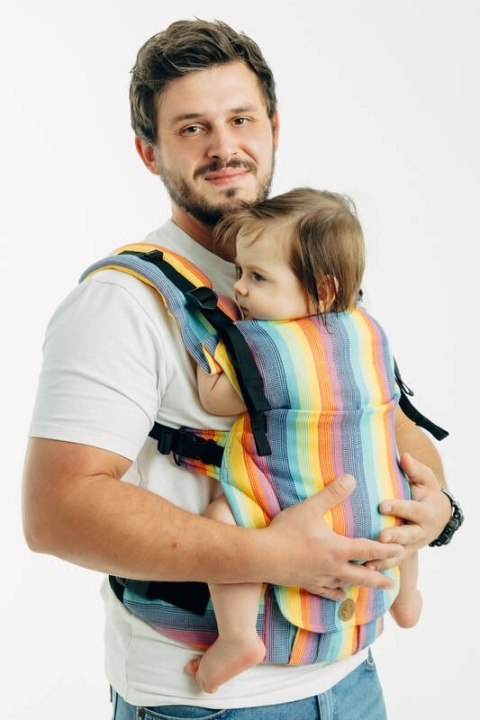 Nosidełko LennyUpGrade PRO z tkaniny skośno-krzyżowej 100% bawełna, rozmiar standard - LUNA