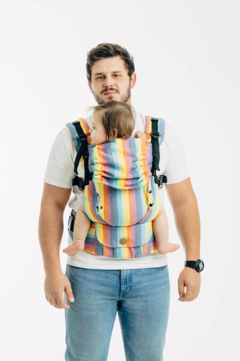 Nosidełko LennyUpGrade PRO z tkaniny skośno-krzyżowej 100% bawełna, rozmiar standard - LUNA