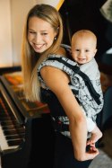 Nosidełko LennyUpGrade PRO z tkaniny żakardowej 100% bawełna , rozmiar standard - MELODY - POLONAISE