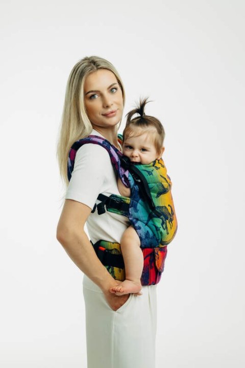 Nosidełko LennyUpGrade PRO z tkaniny żakardowej 100% bawełna , rozmiar standard - PARK JURAJSKI - NOWA ERA