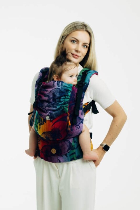 Nosidełko LennyUpGrade PRO z tkaniny żakardowej 100% bawełna , rozmiar standard - PARK JURAJSKI - NOWA ERA