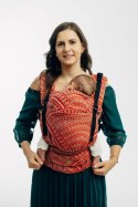 Nosidełko LennyUpGrade PRO z tkaniny żakardowej 100% bawełna , rozmiar standard - PAWI OGON - HOLIDAY