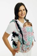 Nosidełko LennyUpGrade PRO z tkaniny żakardowej 100% bawełna , rozmiar standard - ZAPLĄTANI - PLAIT