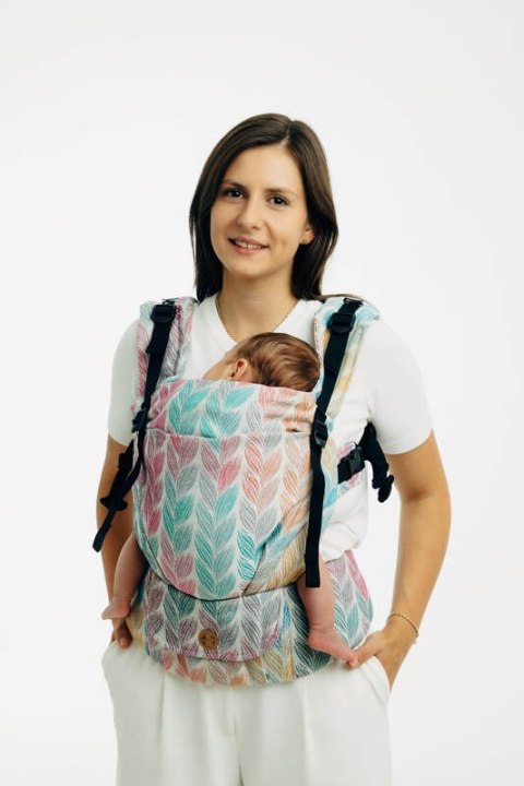 Nosidełko LennyUpGrade PRO z tkaniny żakardowej 100% bawełna , rozmiar standard - ZAPLĄTANI - PLAIT