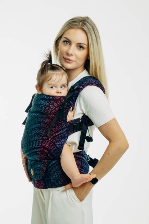 Nosidełko LennyUpGrade PRO z tkaniny żakardowej 60% bawełna, 28% wełna merino, 8% jedwab, 4% kaszmir , rozmiar standard, PAWI OG