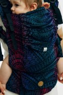Nosidełko LennyUpGrade PRO z tkaniny żakardowej 60% bawełna, 28% wełna merino, 8% jedwab, 4% kaszmir , rozmiar standard, PAWI OG