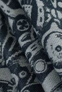 Żakardowa chusta kółkowa do noszenia dzieci, (100% bawełna), ramię bez zakładek - CLOCKWORK - FIX IT - standard 1.8m