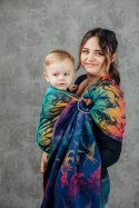 Żakardowa chusta kółkowa do noszenia dzieci, 100% bawełna, ramię bez zakładek - PARK JURAJSKI - NOWA ERA - standard 1.8m