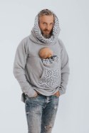 Bluza do noszenia dzieci 3.0 - Szary Melanż z Perłą - rozmiar S