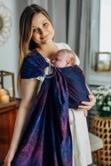 Chusta kółkowa, splot żakardowy, ramię bez zakładek (100% bawełna) - DZIKIE WINO - BOUQUET - standard 1.8m