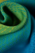 Chusta kółkowa, splot żakardowy, ramię bez zakładek (100% bawełna) - TĘCZOWE DZIECKO - standard 1.8m