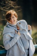 Golfik dla dziecka i mamy (dzianina dresowa) - Szary Melanż
