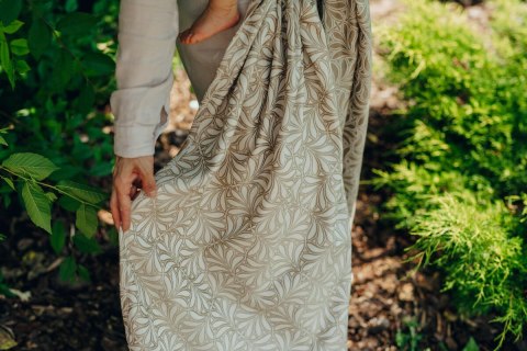 Żakardowa chusta do noszenia dzieci, 50% bawełna, 50% wiskoza bambusowa - INFINITY - GOLDEN HOUR - rozmiar S
