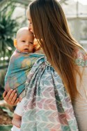 Żakardowa chusta kółkowa do noszenia dzieci, (100% bawełna), ramię bez zakładek - ZAPLĄTANI - PLAIT - standard 1.8m