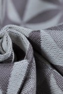 Żakardowa chusta do noszenia dzieci, 55% bawełna, 45% TENCEL™ Lyocell - HEXAFLOWERS - MIRROR - rozmiar M (drugi gatunek)