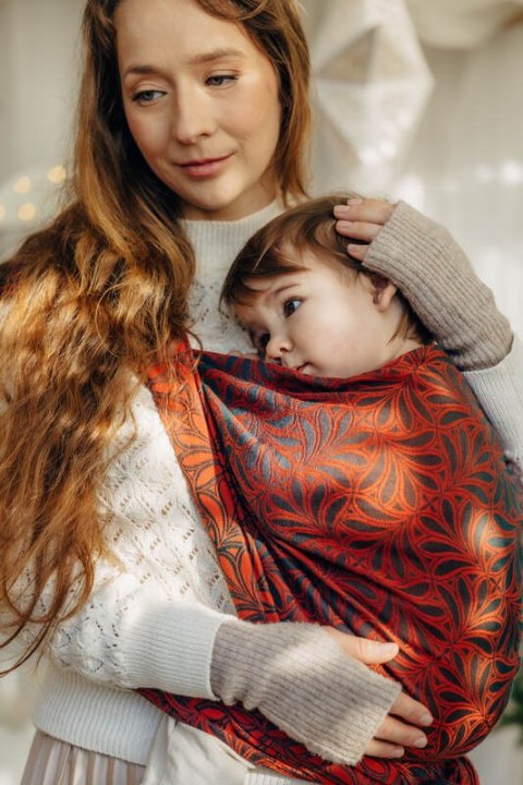 Żakardowa chusta do noszenia dzieci, 100% bawełna - INFINITY - GERDA - rozmiar M