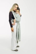 Żakardowa chusta do noszenia dzieci, 100% bawełna - POLKA DOTS - PLOP - rozmiar L