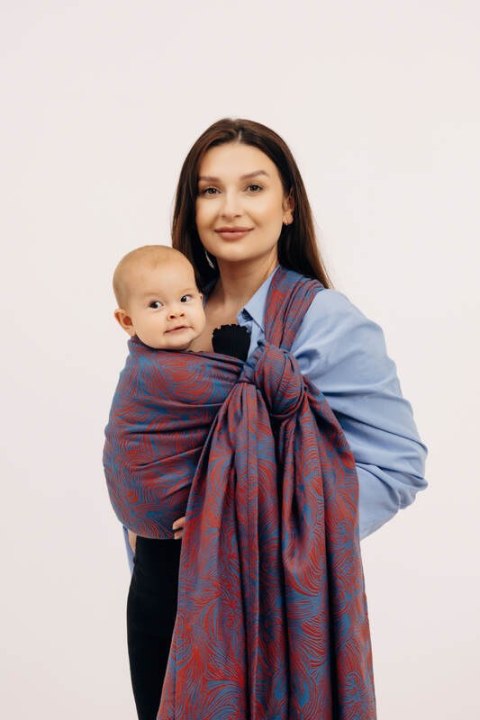 Żakardowa chusta do noszenia dzieci, 100% bawełna - ROSZPUNKA - SWIRL - rozmiar L