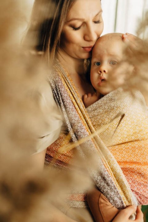 Żakardowa chusta do noszenia dzieci, (100% bawełna) - LITTLE LOVE - MADISON - rozmiar S