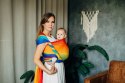 Żakardowa chusta do noszenia dzieci, bawełna - TĘCZOWE DZIECKO - rozmiar M