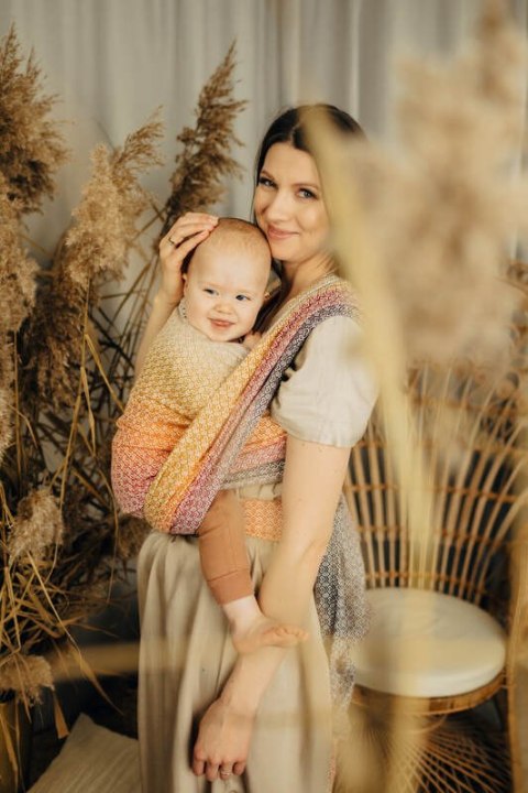 Żakardowa chusta do noszenia dzieci, (100% bawełna) - LITTLE LOVE - MADISON - rozmiar XS