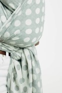 Żakardowa chusta do noszenia dzieci, 100% bawełna - POLKA DOTS - PLOP - rozmiar XS