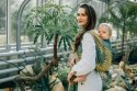 Żakardowa chusta do noszenia dzieci, 100% bawełna - RAINFOREST - SELVA - rozmiar XS