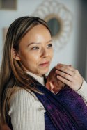 Żakardowa chusta do noszenia dzieci, bawełna - DZIKIE WINO - BOUQUET - rozmiar XL