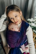 Żakardowa chusta do noszenia dzieci, bawełna - DZIKIE WINO - BOUQUET - rozmiar S