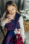 Żakardowa chusta do noszenia dzieci, bawełna - DZIKIE WINO - BOUQUET - rozmiar S