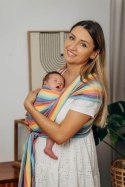 Chusta dla dzieci z niską wagą urodzeniową, tkana splotem skośno-krzyżowym (100% bawełna) - LUNA - rozmiar XS