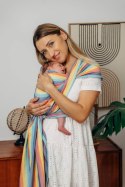 Chusta dla dzieci z niską wagą urodzeniową, tkana splotem skośno-krzyżowym (100% bawełna) - LUNA - rozmiar XS