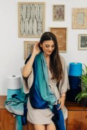 Chusta do noszenia dzieci, tkana splotem skośno-krzyżowym (100% bawełna) - AIRGLOW - rozmiar M (drugi gatunek)