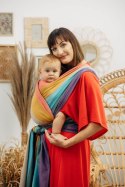 Chusta do noszenia dzieci, tkana splotem skośno-krzyżowym (100% bawełna) - PASTELS - rozmiar S