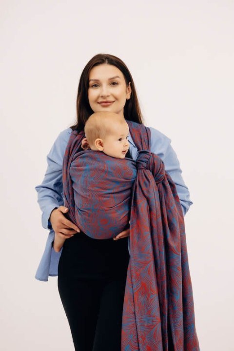 Żakardowa chusta do noszenia dzieci, 100% bawełna - ROSZPUNKA - SWIRL - rozmiar XS