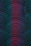Żakardowa chusta do noszenia dzieci, 60% bawełna, 28% wełna merino, 8% jedwab, 4% kaszmir - PAWI OGON - CZARNY OPAL - rozmiar S