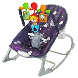 EUROBABY Leżaczek little forest purple EUROBABY