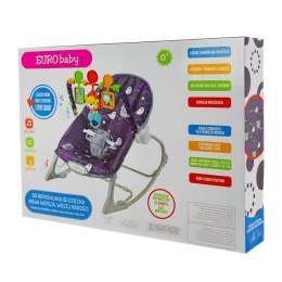 EUROBABY Leżaczek little forest purple EUROBABY