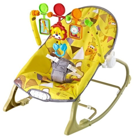 EUROBABY Leżaczek little savanna yellow EUROBABY