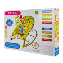 EUROBABY Leżaczek little savanna yellow EUROBABY