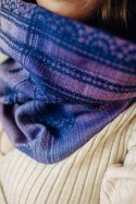 Komin (warstwa zewnętrzna 65% Bawełna 25% Len 10% Jedwab Tussah; warstwa wewnętrzna 100% bawełna) - KOSMICZNA KORONKA Z SUGILITE