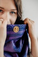 Komin (warstwa zewnętrzna 65% Bawełna 25% Len 10% Jedwab Tussah; warstwa wewnętrzna 100% bawełna) - KOSMICZNA KORONKA Z SUGILITE