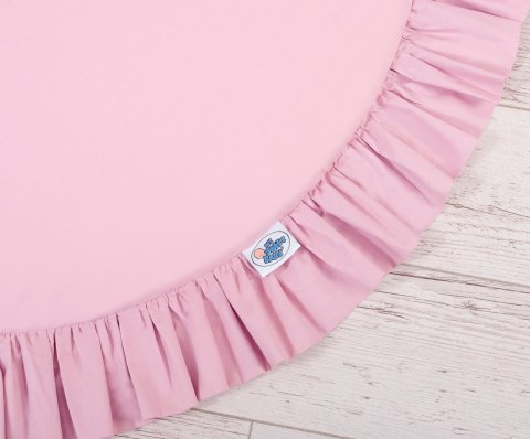 My Sweet Baby Zestaw: baldachim wiszący do pokoju dziecięcego bawełniany i mata z falbanką - różowy