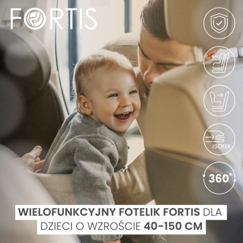 CARETERO FOTELIK FORTIS I-SIZE GREY (40-150)