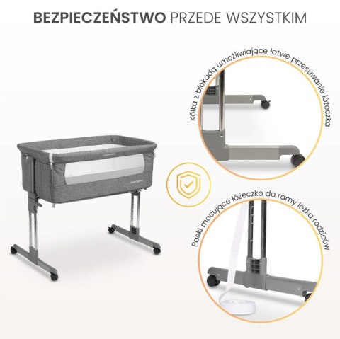 CARETERO ŁÓŻECZKO SLEEP2GETHER GRAPHITE
