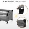 CARETERO ŁÓŻECZKO TURYSTYCZNE ESTI Z OPUSZCZANYM BOKIEM GREY