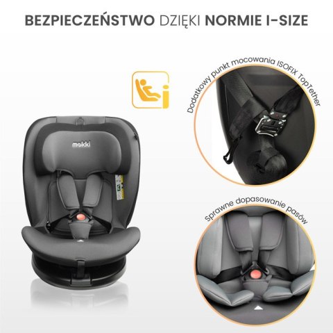CARETERO FOTELIK MOKKI I-SIZE GREY (40-150)