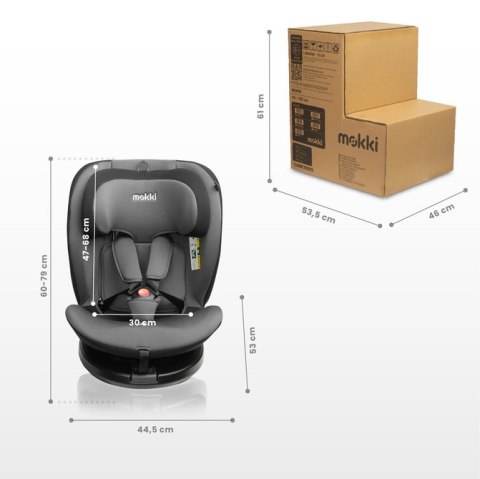 CARETERO FOTELIK MOKKI I-SIZE GREY (40-150)