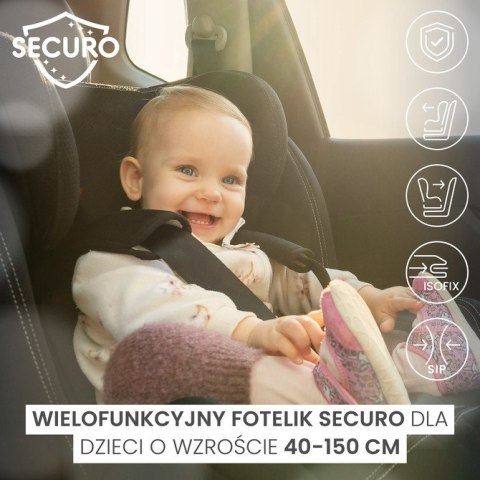 CARETERO FOTELIK SECURO I-SIZE LIGHT GREY (40-150)